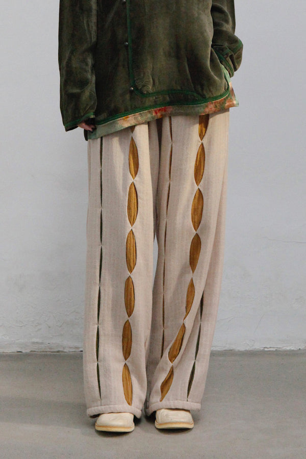 communs wide white seam trousers SS22-P128